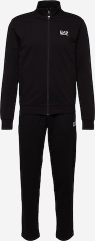 EA7 Emporio Armani Sweat suit 'TUTA' in Black: front