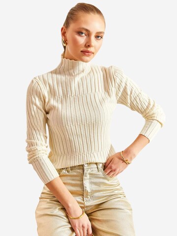 Pull-over Bianco Lucci en beige