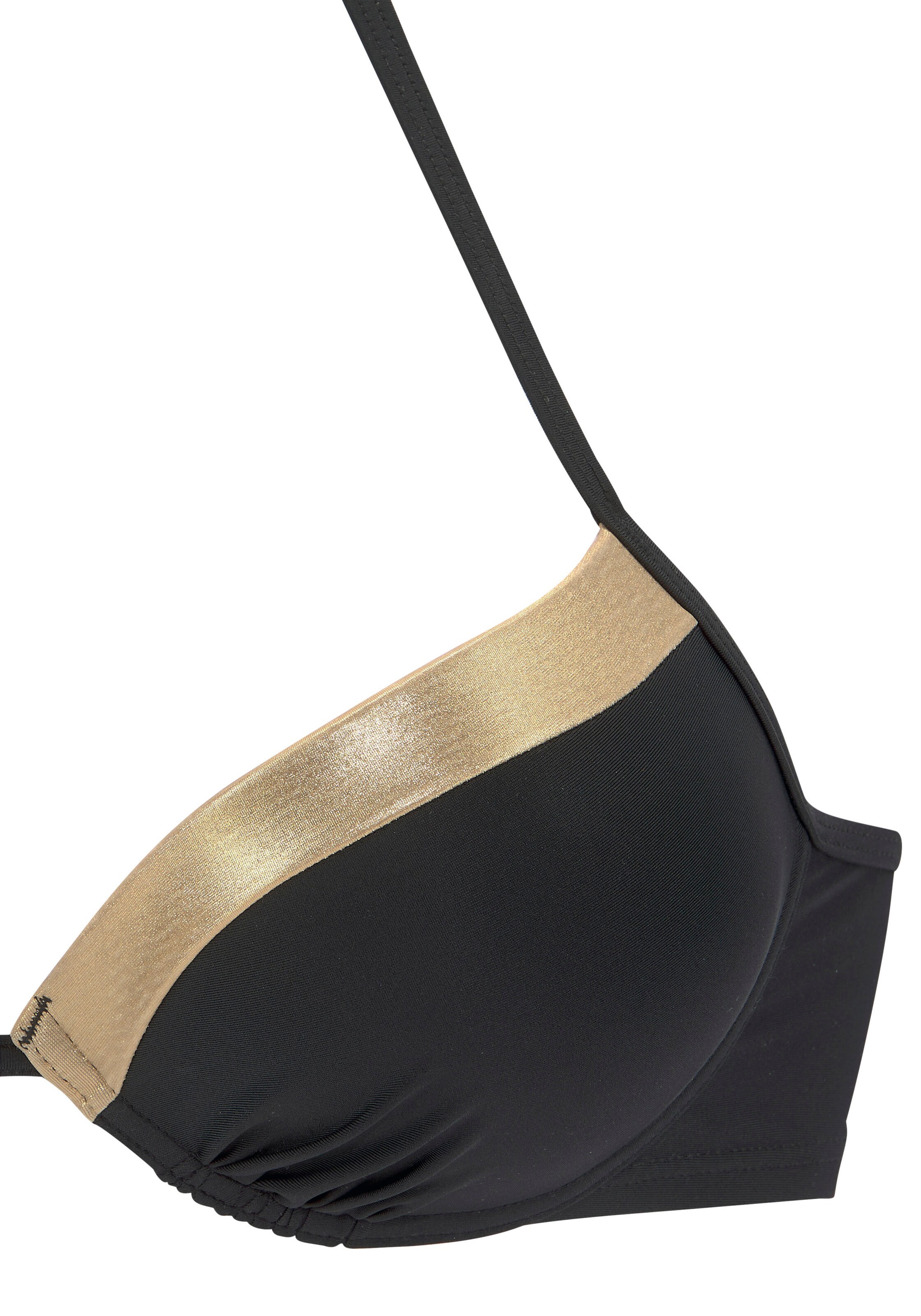 LASCANA Push-up Bikiniöverdel i svart