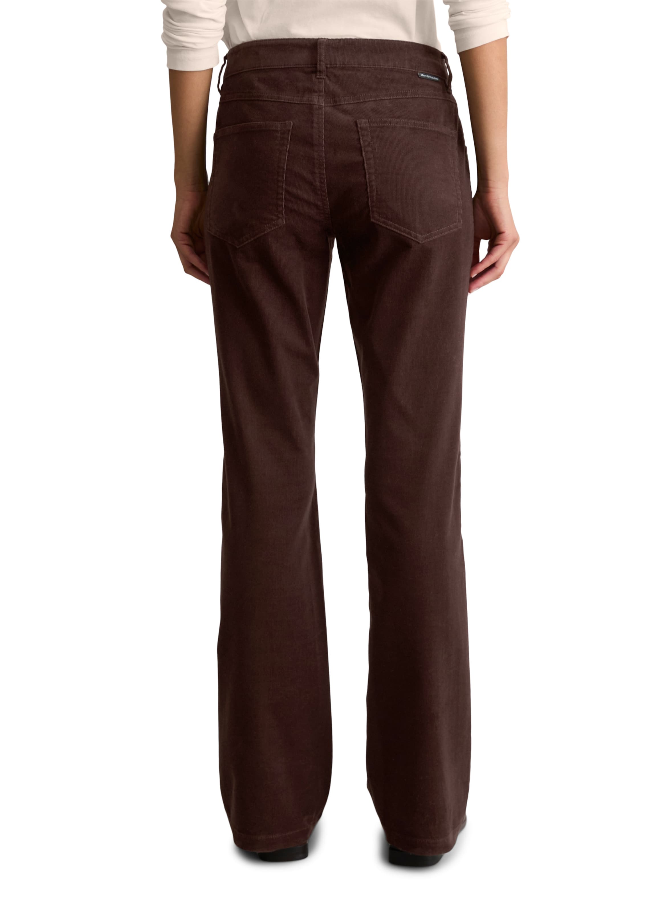 Marc O'Polo DENIM Bootcut Broek ' Nella ' in Bruin: terug