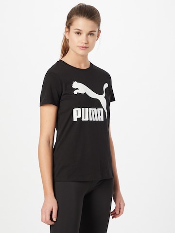 PUMA Shirt 'Classic' in Zwart: voorkant