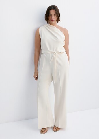 MANGO Jumpsuit in White: front