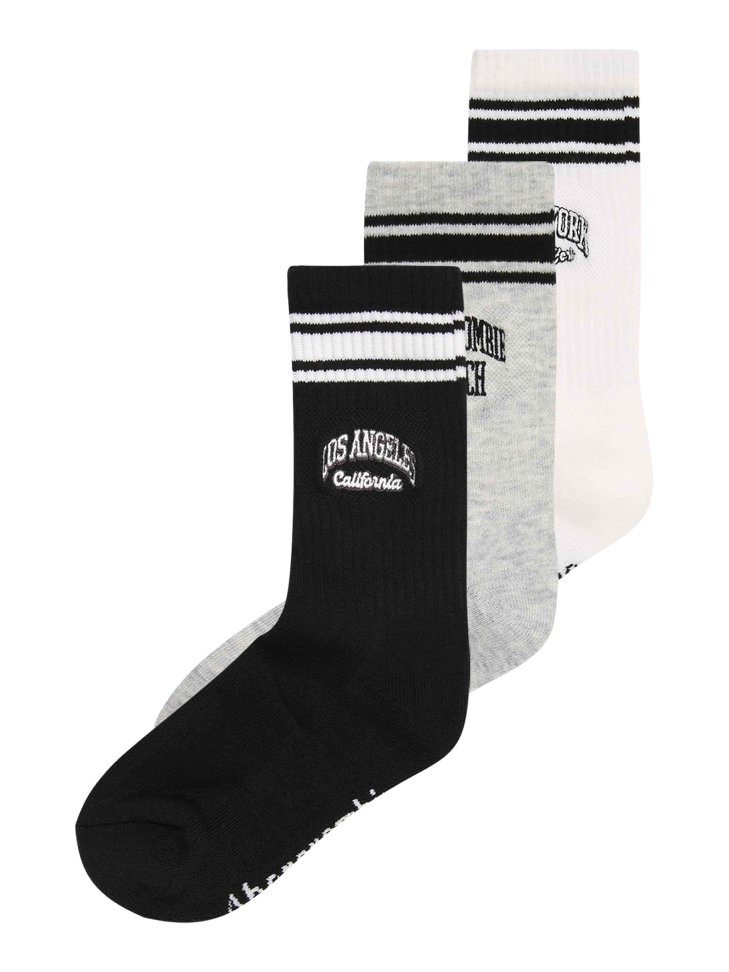 Șosete de la Abercrombie & Fitch pe gri: față