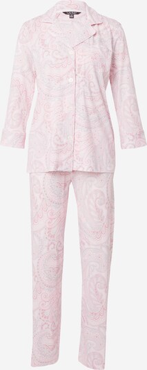 Pižama iš Lauren Ralph Lauren, spalva – pilka / pitajų spalva / ryškiai rožinė spalva, Prekių apžvalga