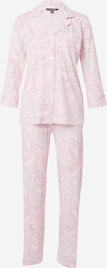 Pižama iš Lauren Ralph Lauren, spalva – pilka / pitajų spalva / ryškiai rožinė spalva, Prekių apžvalga