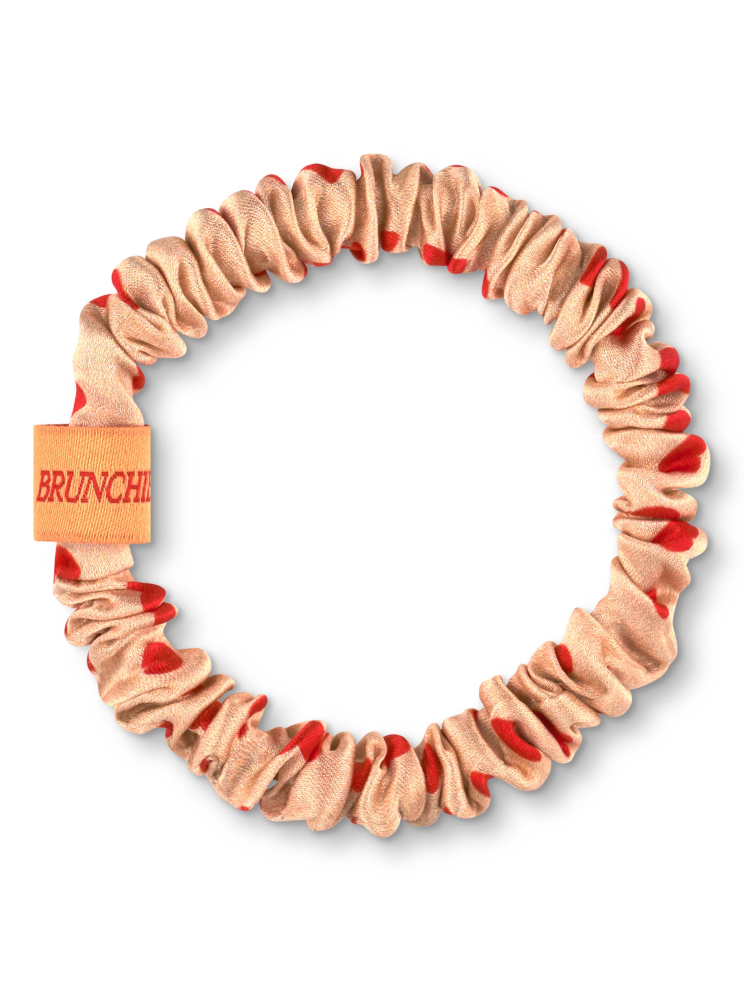 BRUNCHIES® Hair jewelry 'Co-Creation BRUNCHIES® x NÖ by Love It Green – 3er Set aus 100 % Maulbeerseide für absolute Haarliebe' in Orange