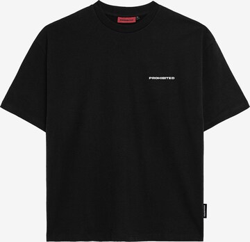 Prohibited Shirt in Black: front