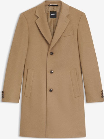BOSS Between-Seasons Coat in Beige: front