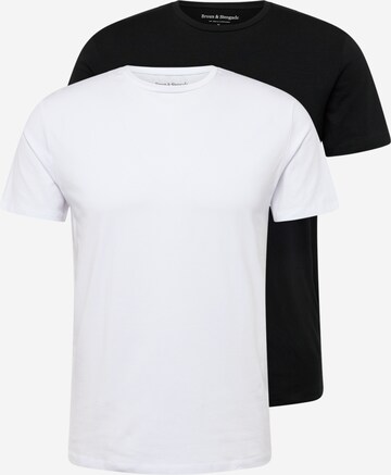 T-Shirt 'Antiqua' Bruun & Stengade en noir : devant