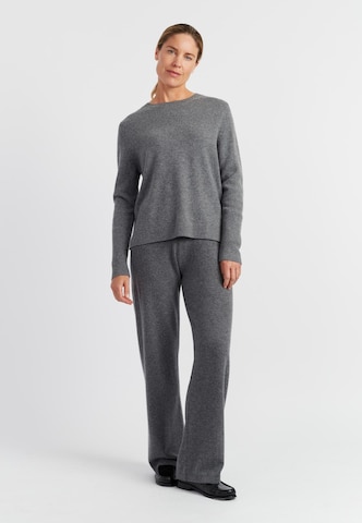 Chinti & Parker Zvonové kalhoty Kalhoty 'Pure Cashmere' – šedá