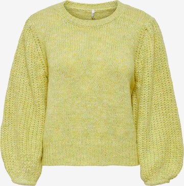 Pull-over 'Henni' ONLY en jaune : devant