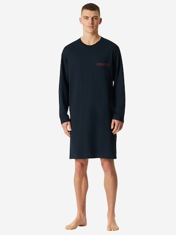 SCHIESSER Pajama short in Blue: front