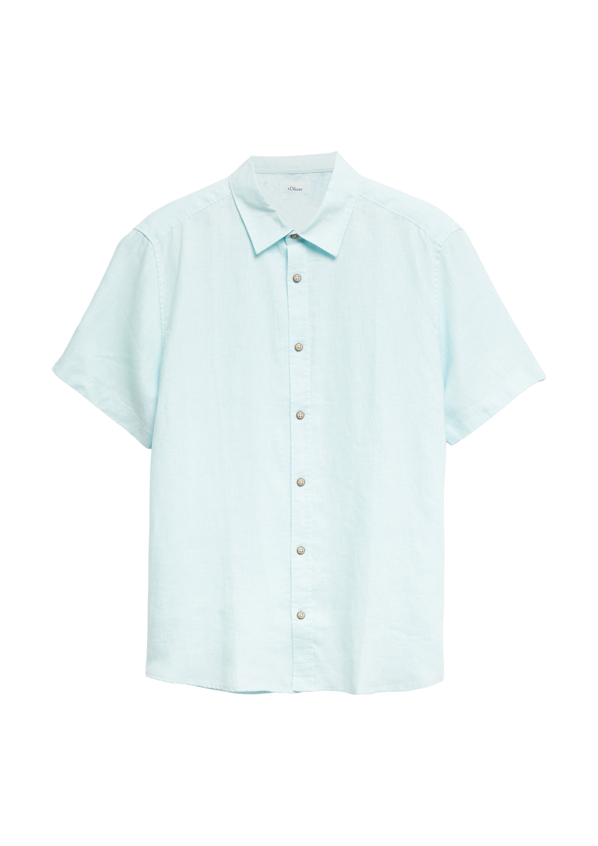 s.Oliver Regular fit Button Up Shirt in Blue: front