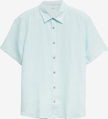 s.Oliver Regular Fit Hemd in Blau: Vorderseite