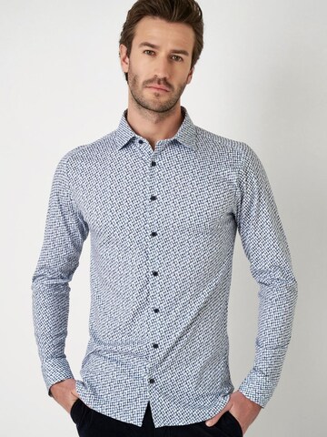 DESOTO Slim fit Button Up Shirt in Blue