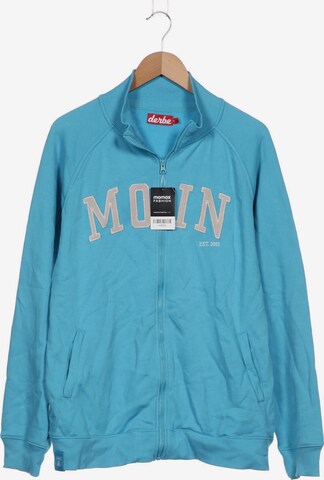 Derbe Sweatshirt & Zip-Up Hoodie in XL in Blue: front