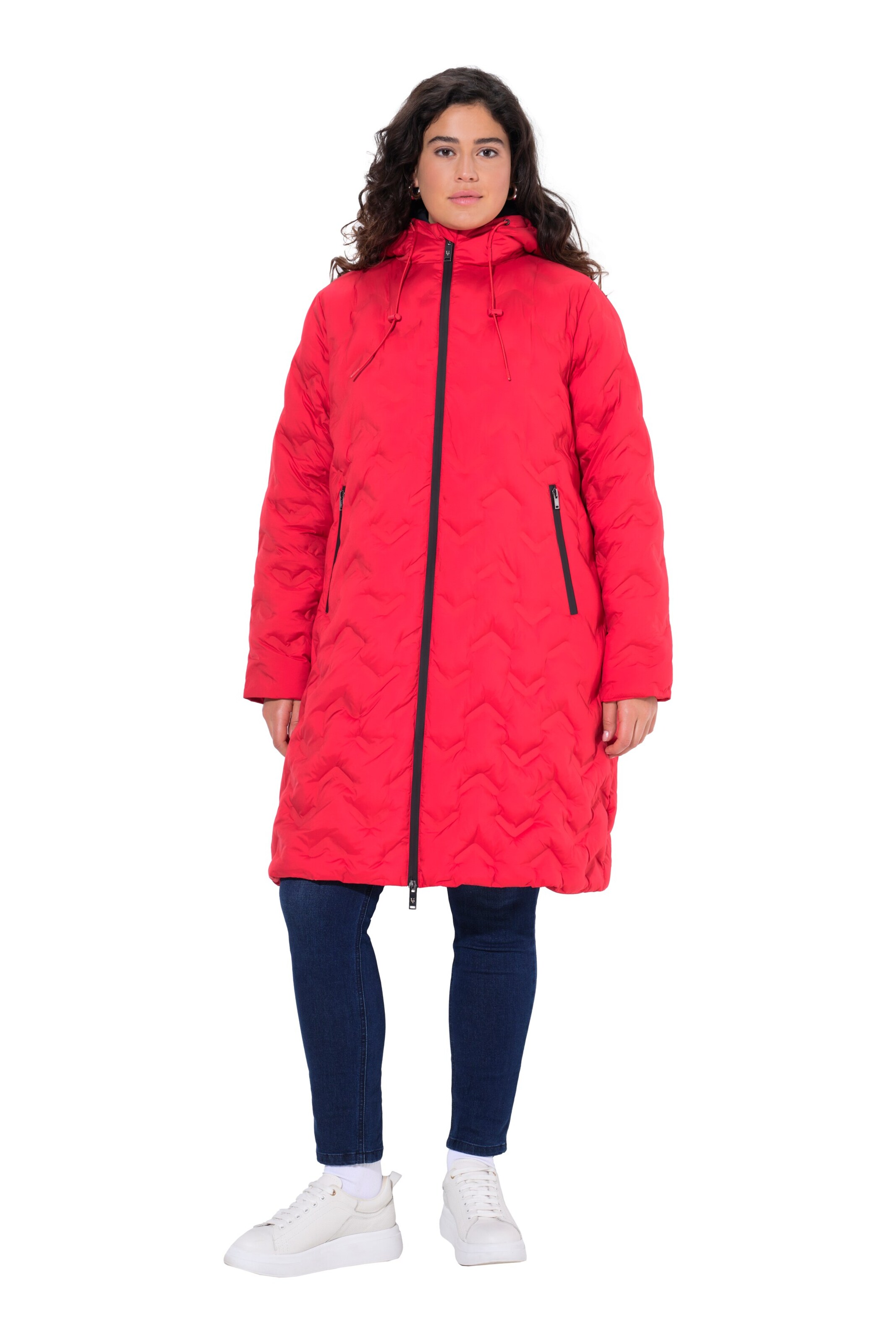 Ulla Popken Winter coat in Red: front