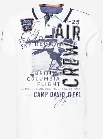 CAMP DAVID Shirt in Weiß: front