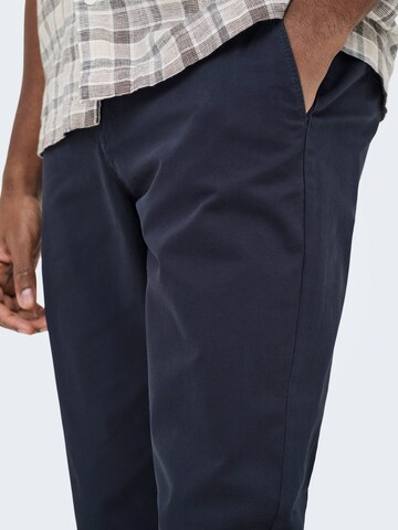 Only & Sons Regular Chino trousers 'ONSWeft' in Blue