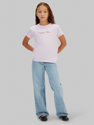 T-Shirt Calvin Klein Jeans en violet