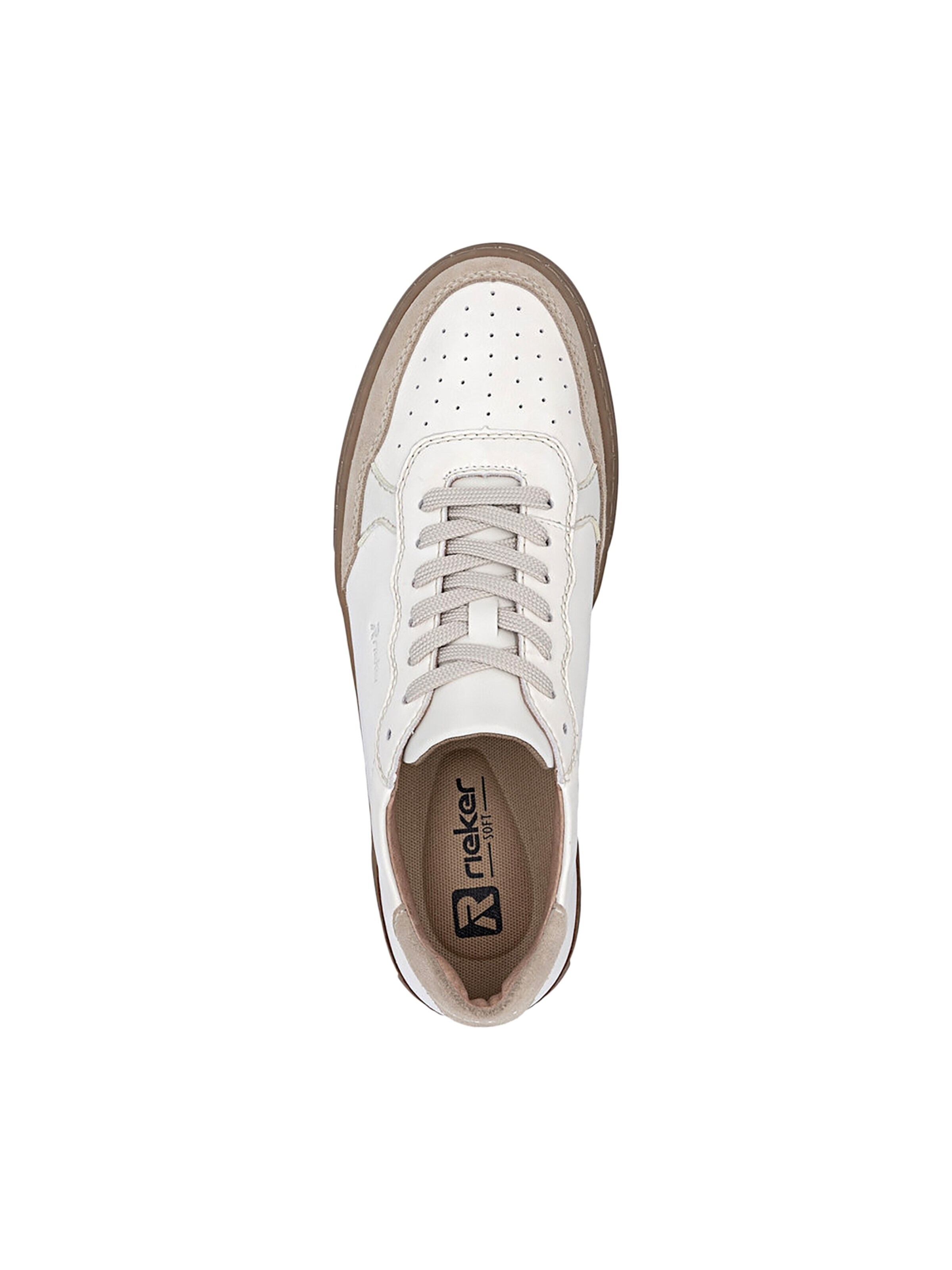Chaussure de sport à lacets Rieker en blanc