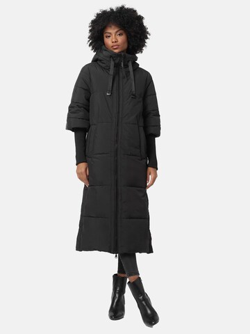 NAVAHOO Winter Coat 'Ciao Miau XIV' in Black