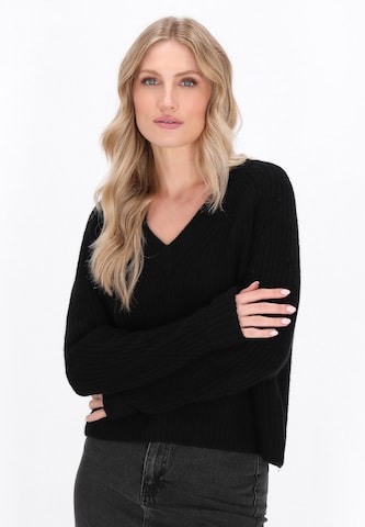 DreiMaster Vintage Sweater 'Classic Look' in Black: front