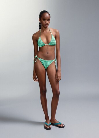MANGO TEEN Triangle Bikini in Green