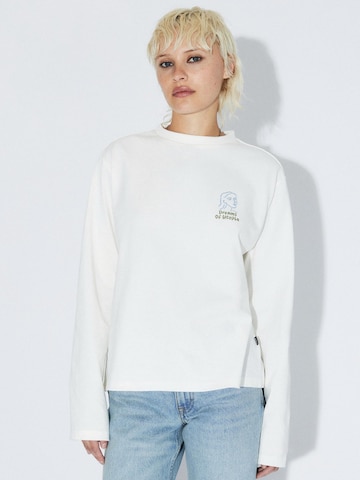 Dr. Denim Shirt 'Kath Longsleeve Top' in White: front