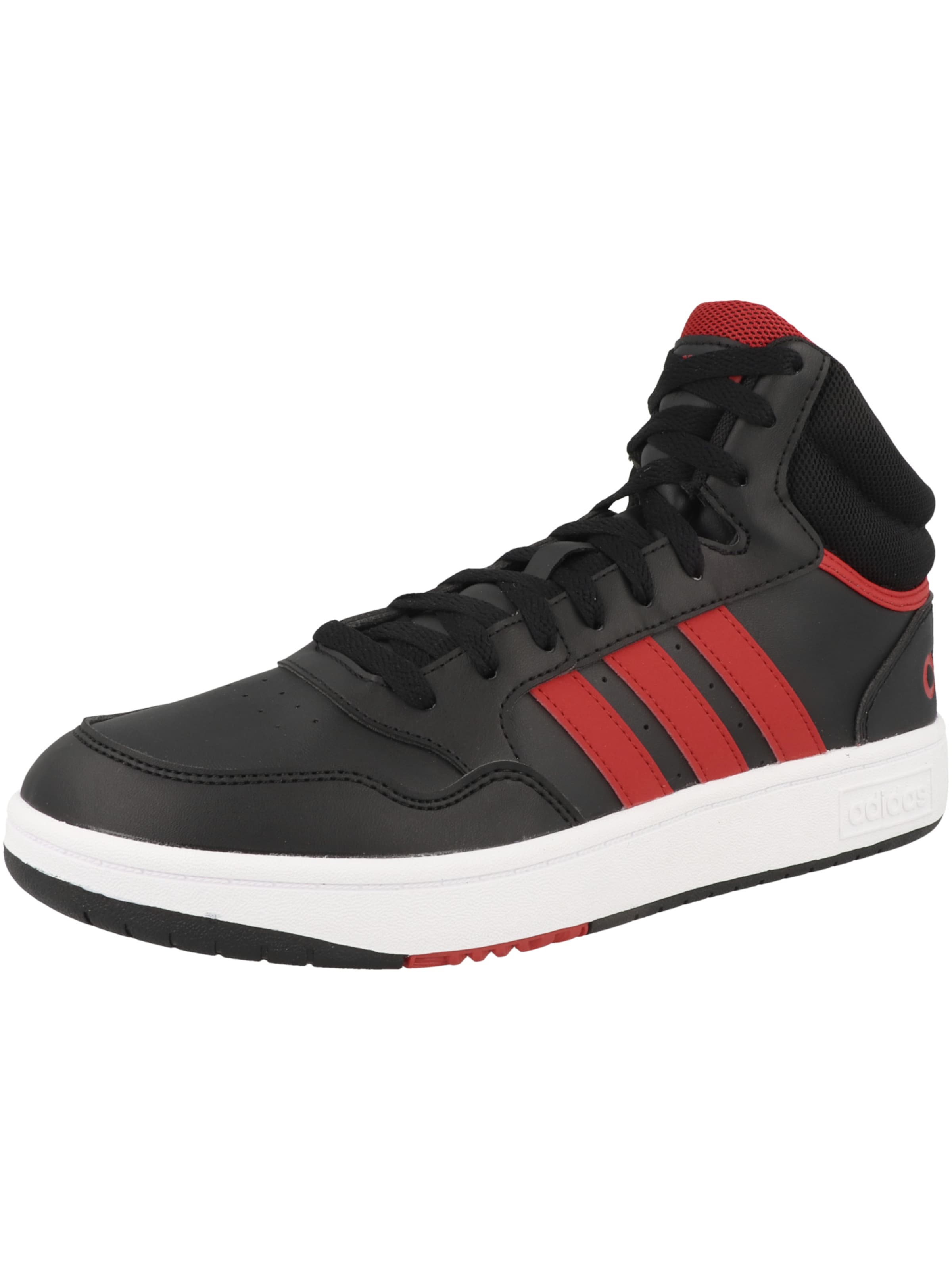 Baskets hautes 'Hoops 3' ADIDAS ORIGINALS en noir : devant