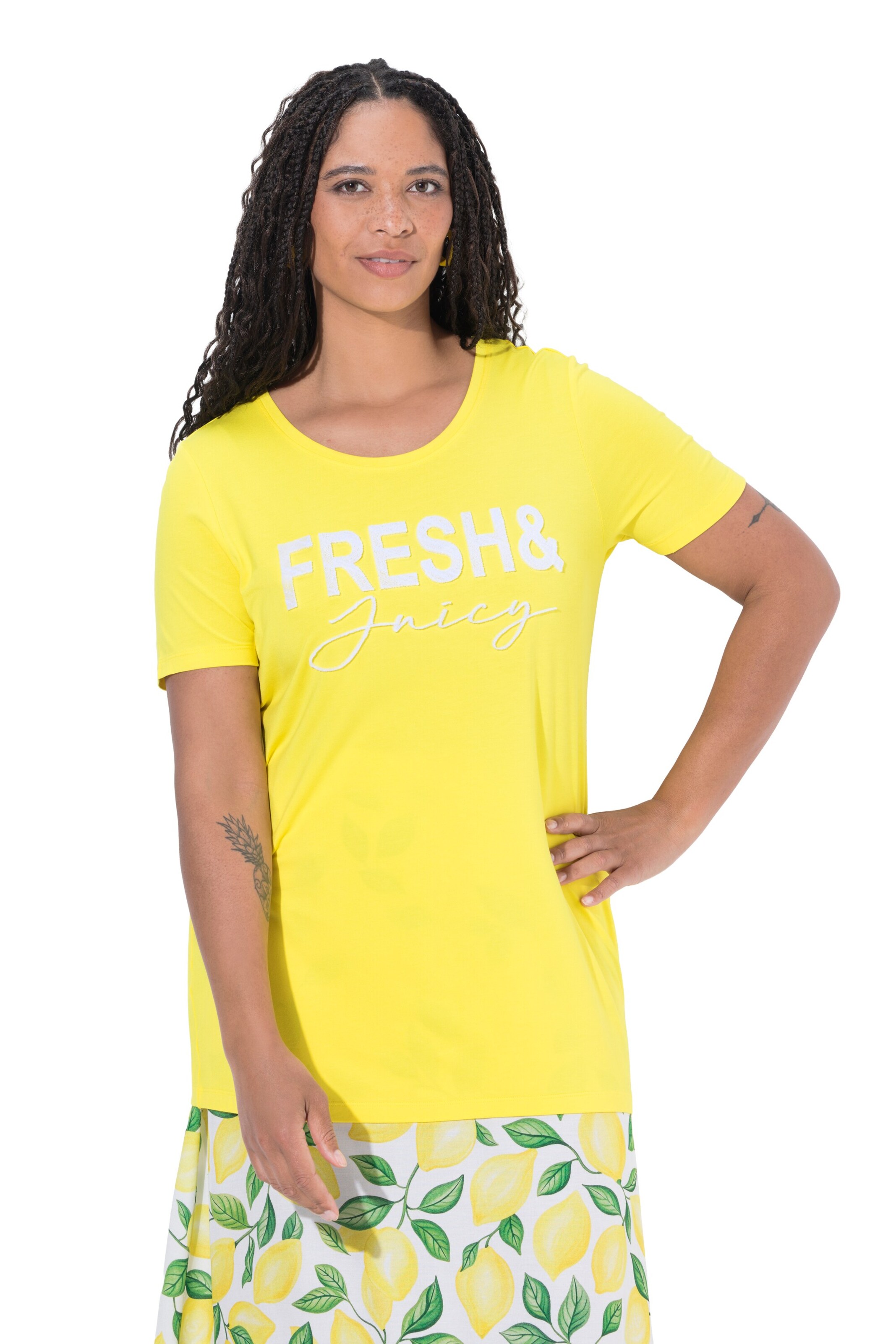 MIAMODA Shirt in Yellow: front