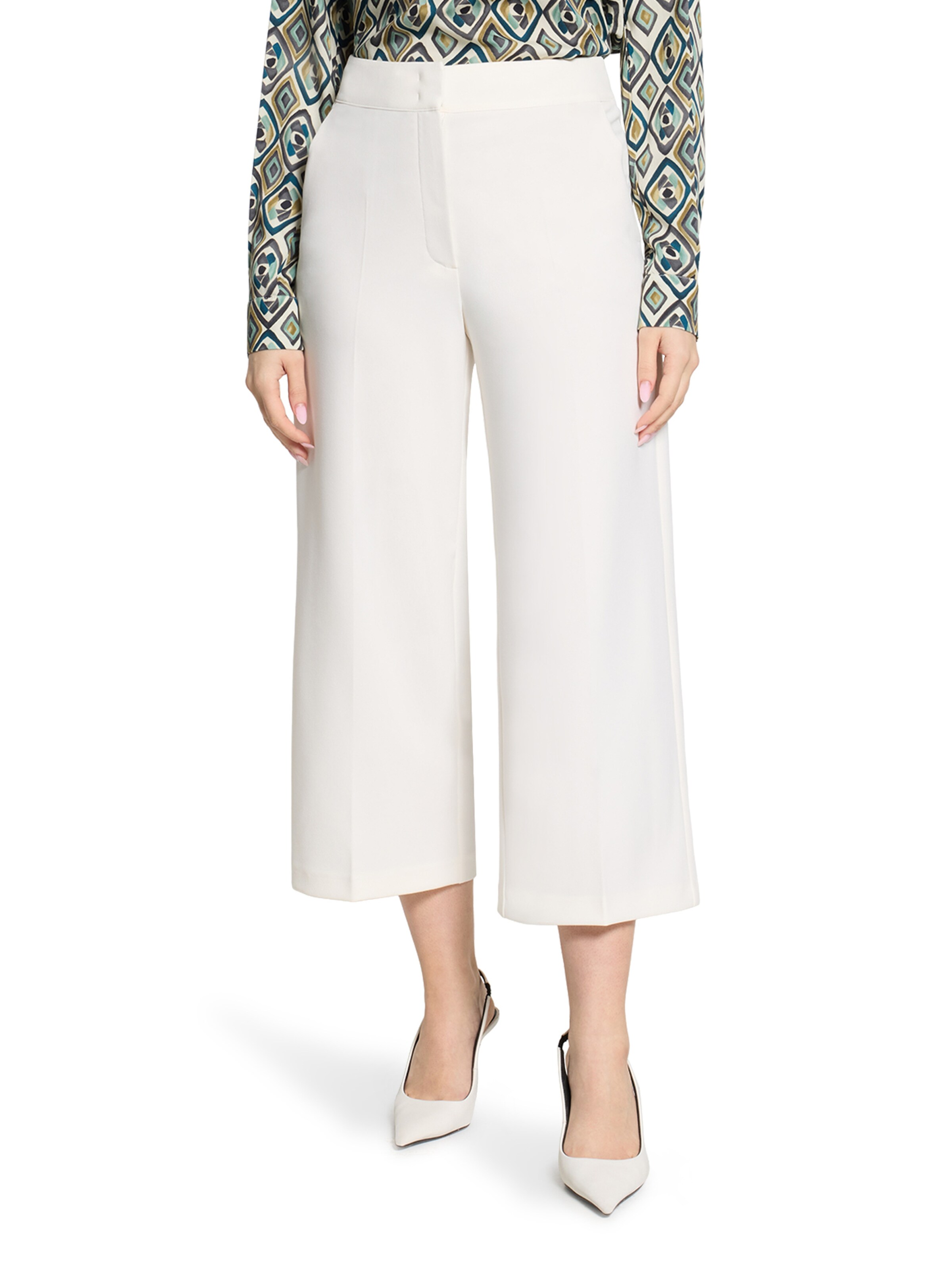 Wide leg Pantaloni di Betty Barclay in bianco: frontale