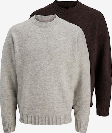 Pull-over JACK & JONES en marron : devant