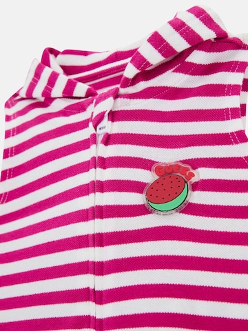 Set 'GUESS KIDS SET HOODED VEST + SS BODY + SHORTS Completi' GUESS KIDS en rose