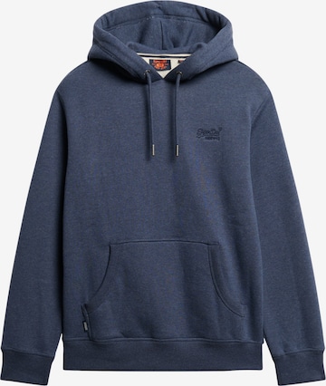 Superdry Sweatshirt 'Essential' in Blauw: voorkant
