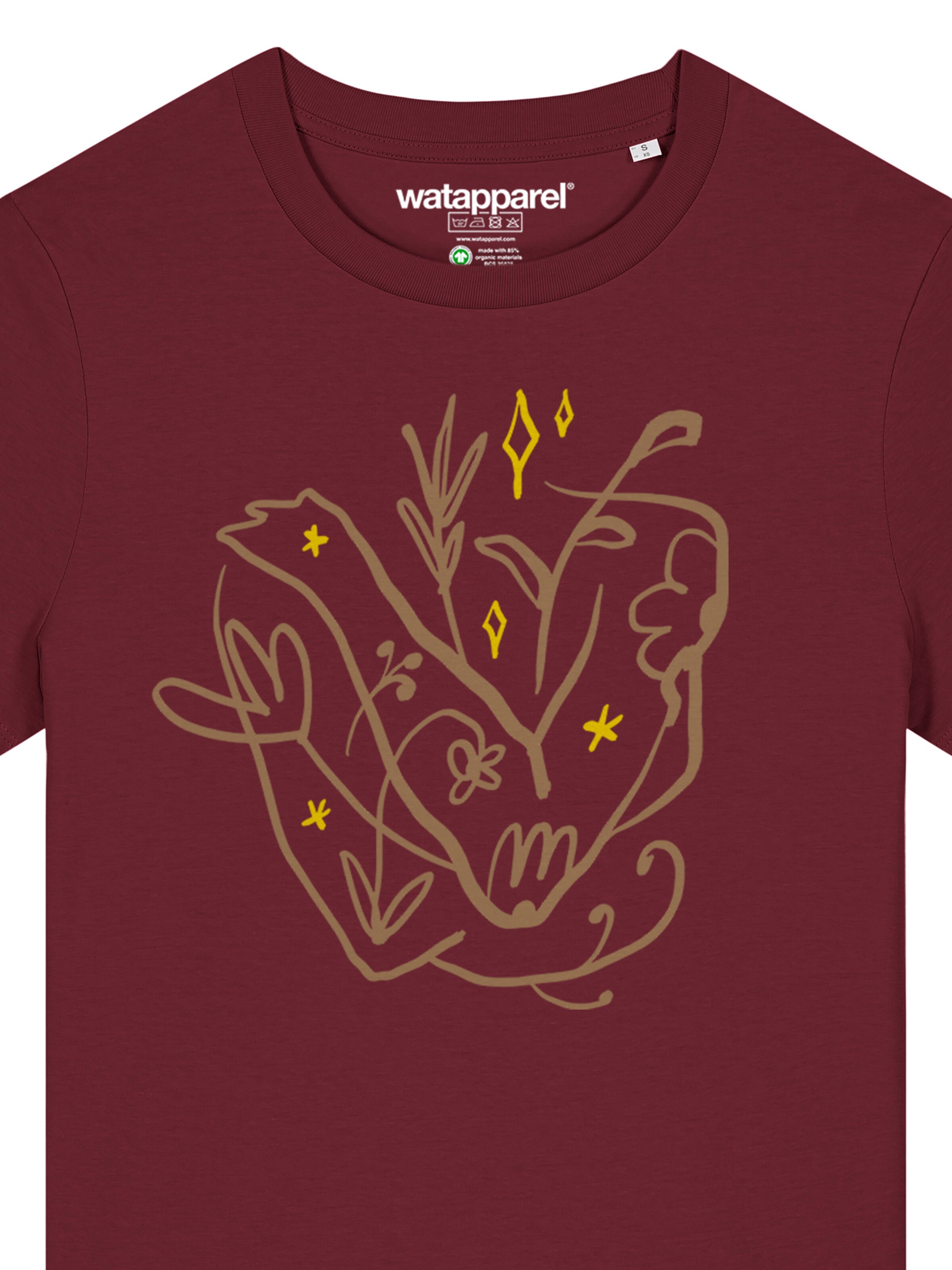 Watapparel Shirt 'Self love' in Rood