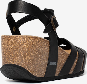 Bayton - Sandalias 'Lanzarote' en negro