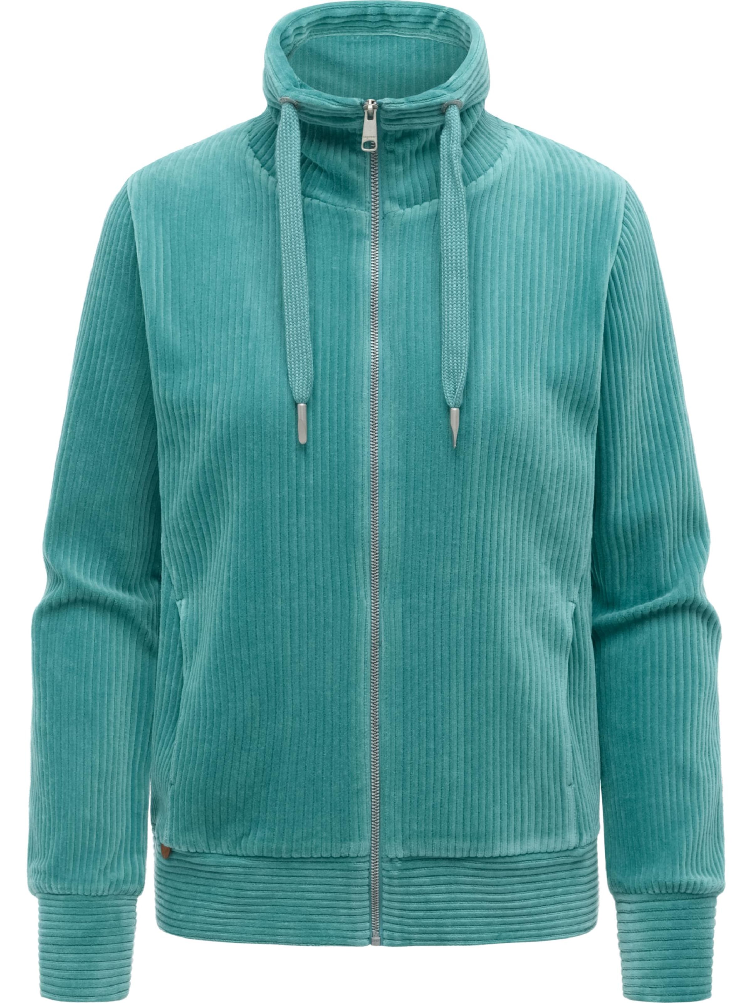 Veste de survêtement 'Ronette' Ragwear en vert : devant