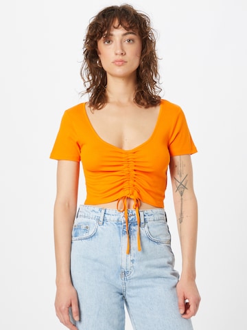 ONLY Majica 'KIKA' | oranžna barva: sprednja stran