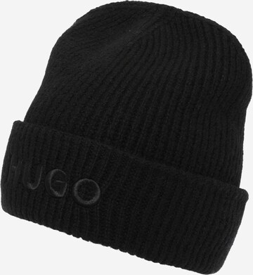 HUGO Beanie 'Social' in Black: front