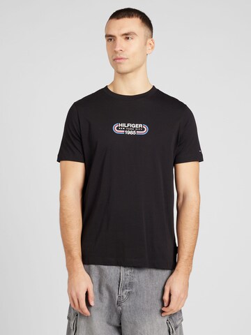 T-Shirt TOMMY HILFIGER en noir : devant