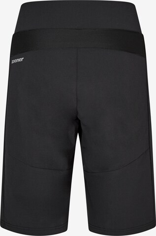 ZIENER Regular Workout Pants 'NUWE' in Black