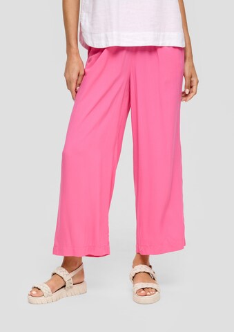 Wide Leg Pantalon s.Oliver en rose