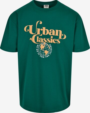 Urban Classics Shirt in Groen: voorkant