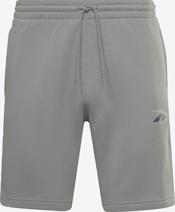 Reebok Sport Sporthose 'Training Essentials French Terry Shorts' in Grau: front