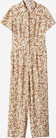 MANGO Jumpsuit 'Tulipa' in Beige: voorkant