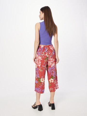 ONLY Wide leg Pleat-front trousers 'NOVA' in Red