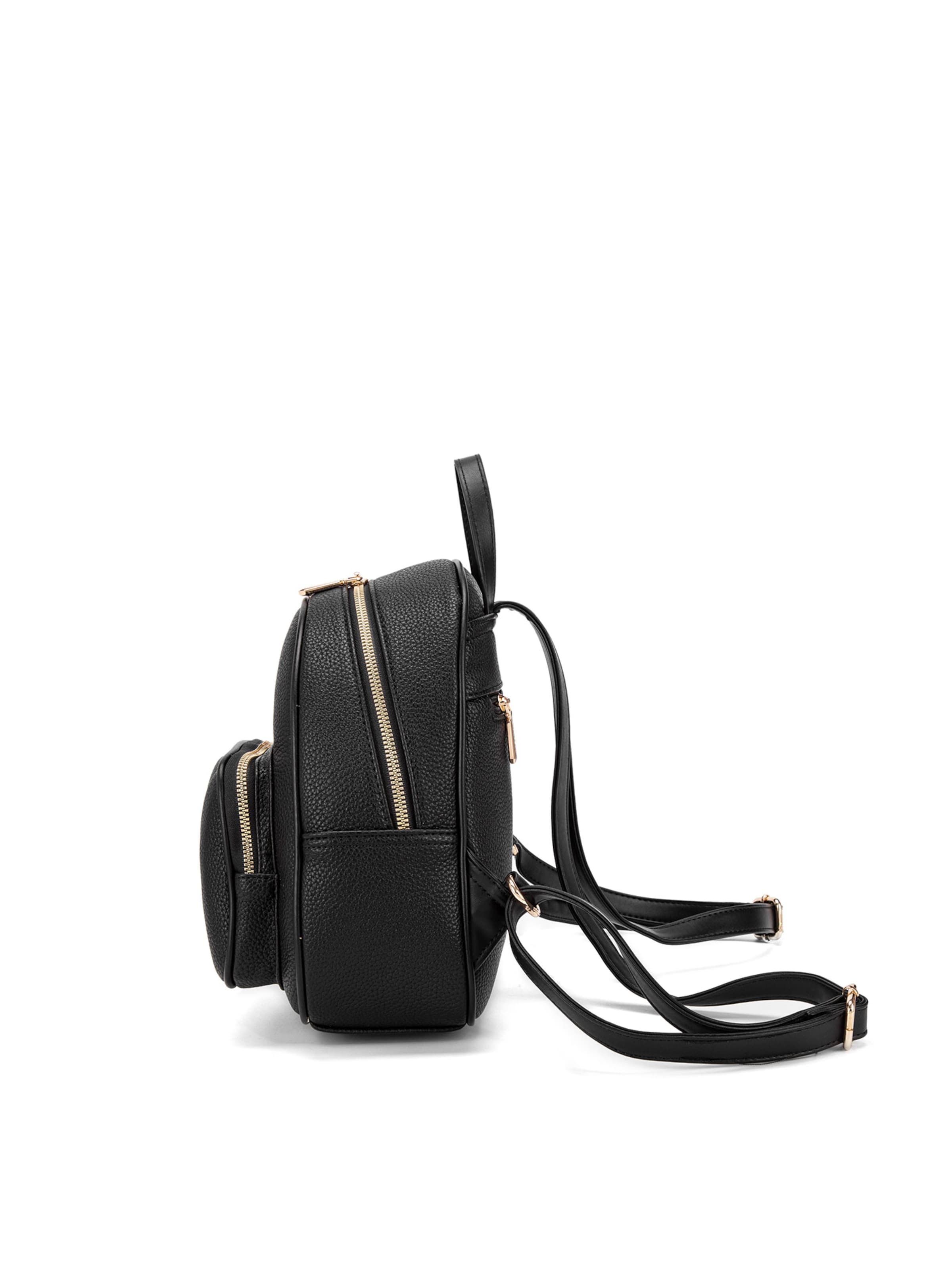 Zaino 'Zaino Donna Vegan Leather con Zip e Tasche Organizzate - Diana & Co' di Diana&Co. in nero
