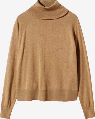 MANGO Sweater 'LUCCAC' in Brown: front