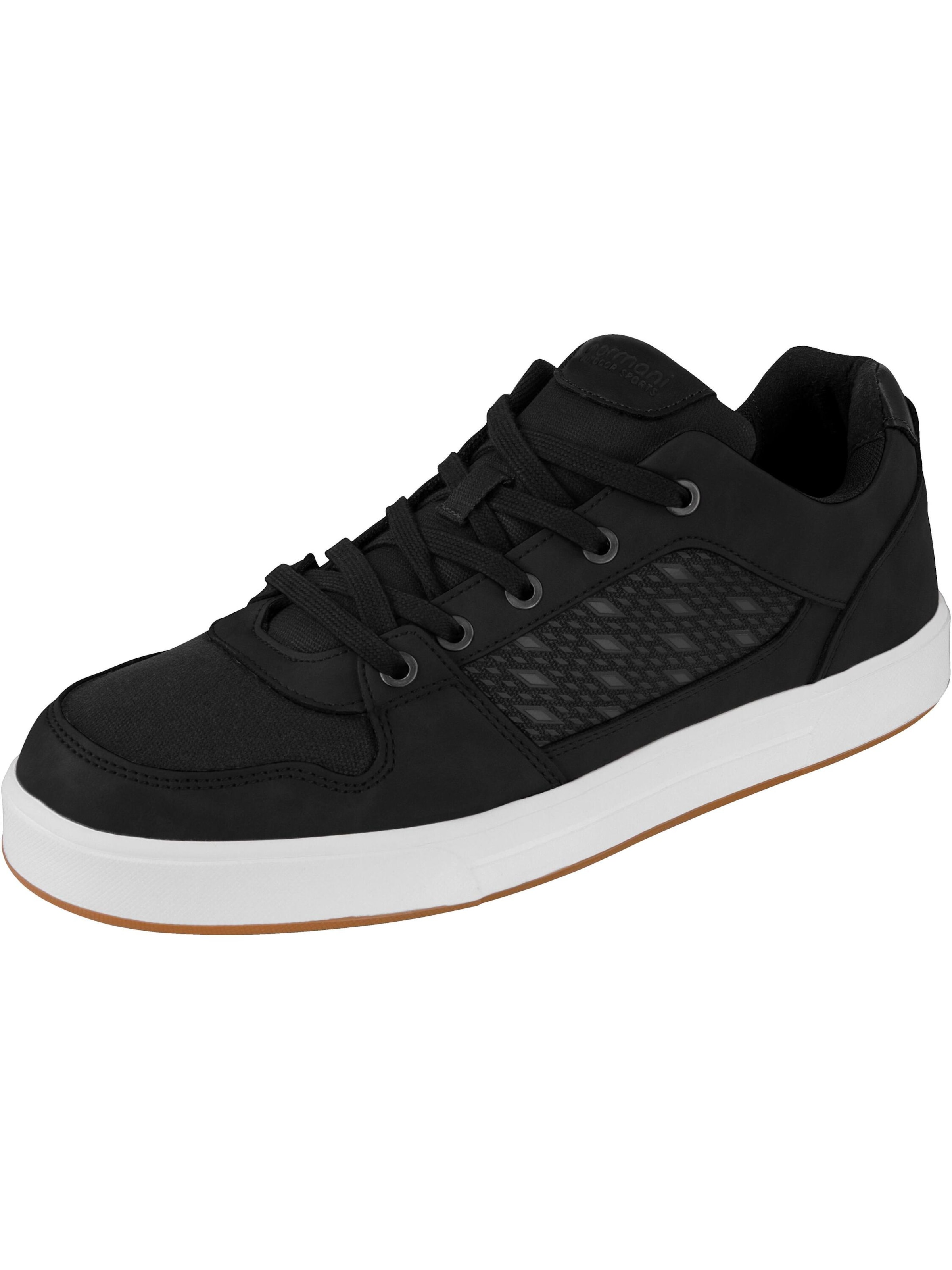 Baskets basses 'Milwaukee' normani en noir : devant